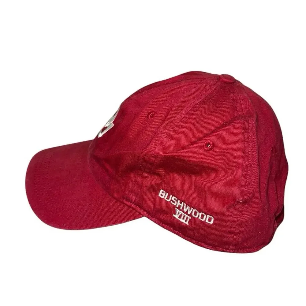 Vintage Ahead Oklahoma Sooners OU Bushwood VIII Strapback Hat Red NCAA Golf Cap